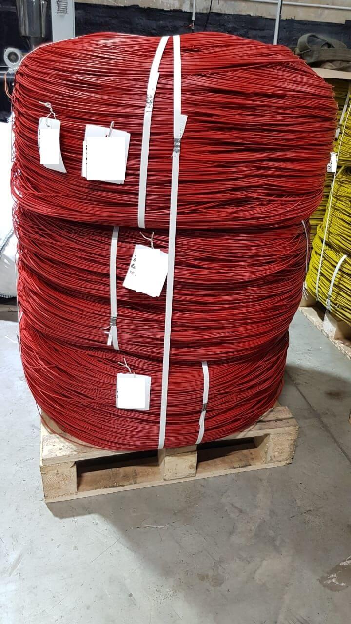 Проволока ТНС d=1.5мм в полимерном покрытие, красная